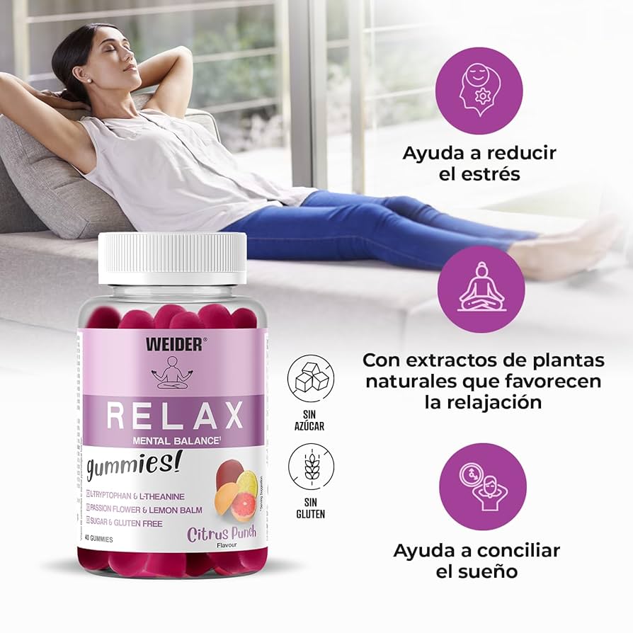 Gominolas Relax 60 Unidades – Sueño Reparador y Antiestrés Natural